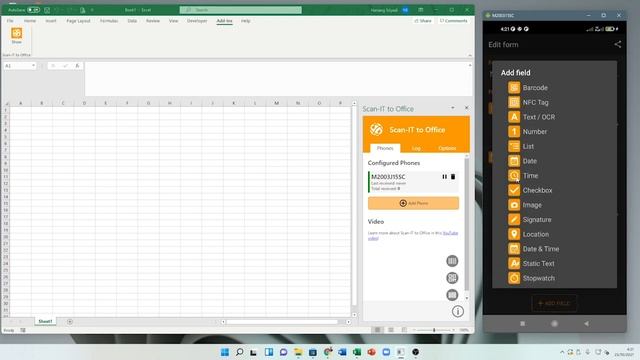 Cara Scan QR Code dari HP ke Excel смотреть онлайн