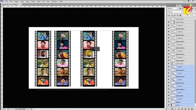 How to Create a 3D Film Strip in Photoshop | Film strip смотреть онлайн