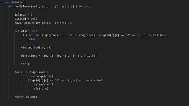 Number of Islands - LeetCode #200 with python programming смотреть онлайн