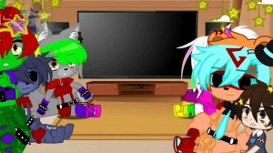 Glamrocks reacts to GlamMike | 1/2! | FNaF SB | GCRV | MY AU!!!