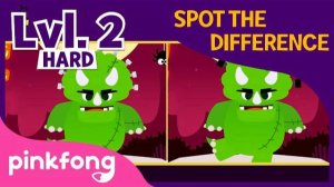 Halloween Dinosaurs | Spot the Difference | Halloween Songs | Pinkfong Songs for Children