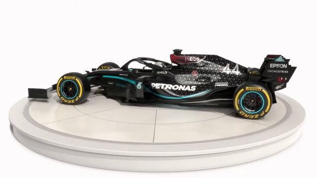 Mercedes F1 W11 Formula 1 Season 2020 New Black Paint  3D Model