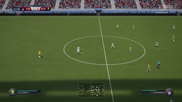 FIFA 16 (Xbox One) - Women's International Cup - USA vs Australia Gameplay смотреть онлайн