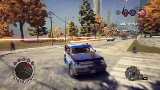 Saints Row The Third Remastered Gameplay - 5 Stars Deckers And STAG