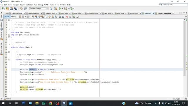 Main Class Object Oriented Programming in Java смотреть онлайн