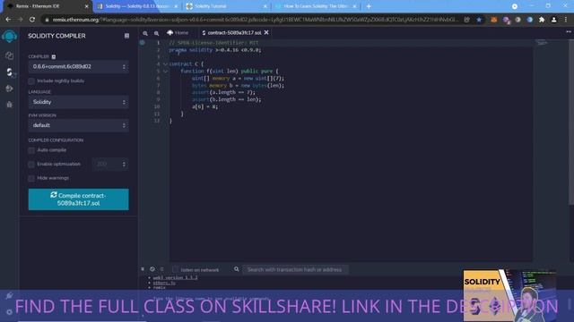 Solidity Basics: Remix IDE and Solidity documentation смотреть онлайн