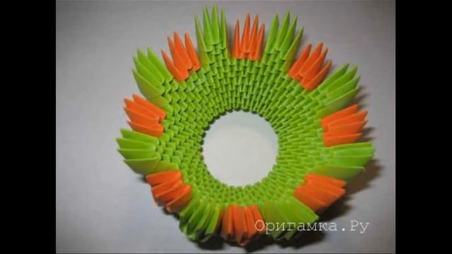 Модульное оригами. Корзинка. Мастер-класс. смотреть онлайн