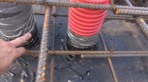 Монтаж канализации в монолитной плите