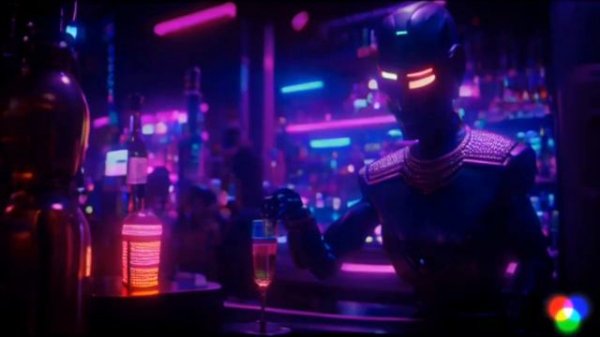 AI Cyberpunk city, runway.ml Gen-2. Completely generated with text to video AI