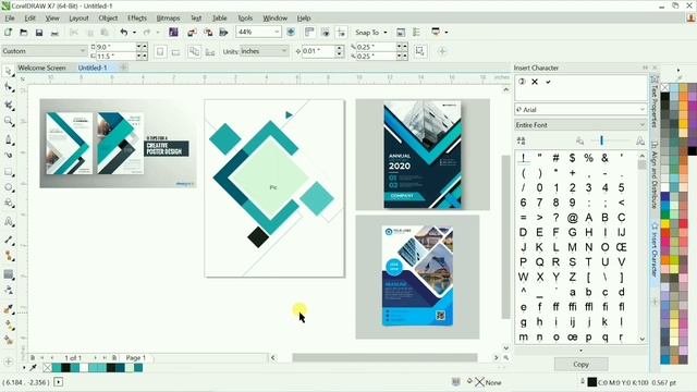 Work on templates for biggner | CorelDraw Designs | Designer Den смотреть онлайн