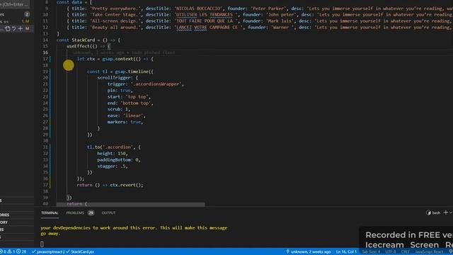 Card Stack Animation in ReactJS with GSAP: Elevate Your UI Design смотреть онлайн