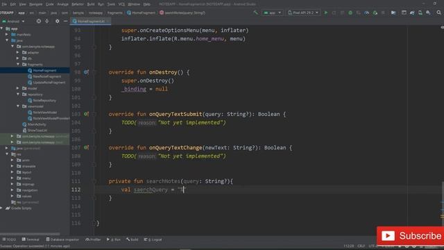 MVVM Note App | Search Note with SearchView | Part 7 смотреть онлайн