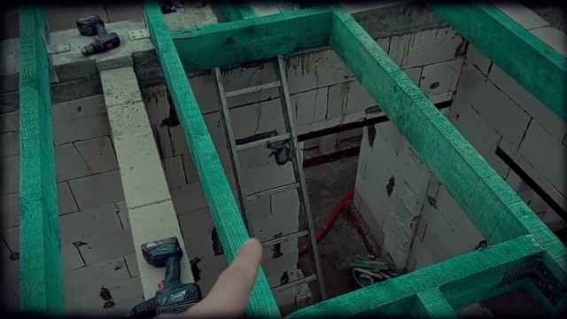 монтаж деревянных балок перекрытия. #монтажвидео смотреть онлайн