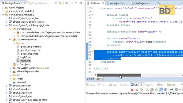 Curso Struts 2 - Módulo 3: Multilenguaje I18n смотреть онлайн