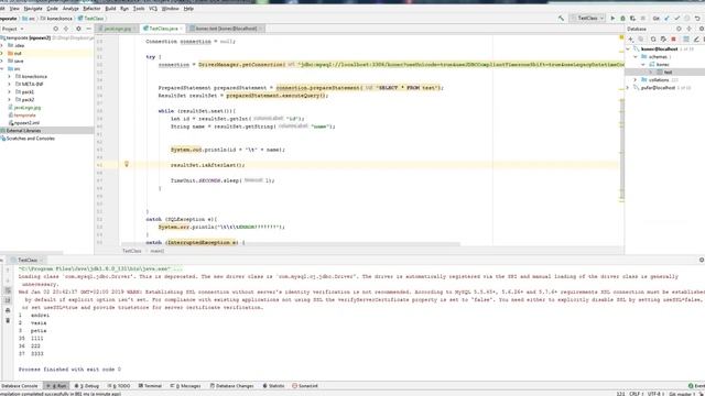 JDBC 6 Как вернуться в resultSet в предыдущую строку смотреть онлайн