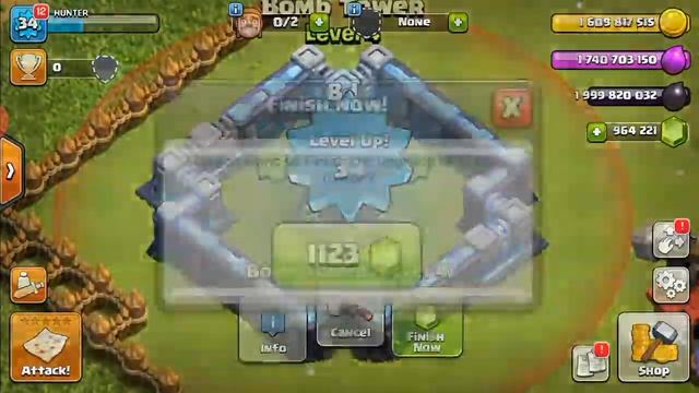 Upgrading bomb tower from level 1 to max in 1 video. | coc entertainment. смотреть онлайн