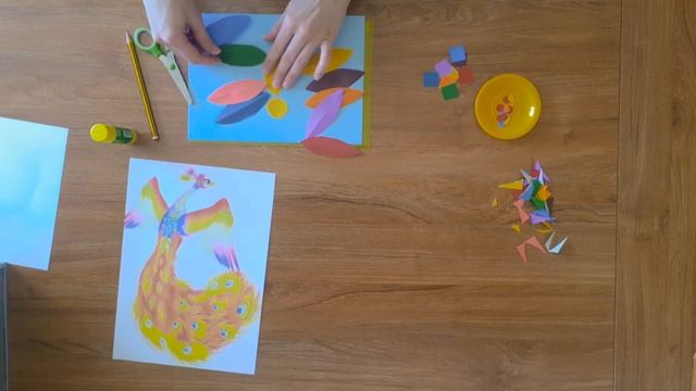 Аппликация "Сказочная птица" смотреть онлайн