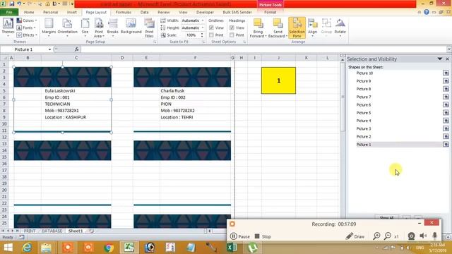 How to Make 1000 ID Card in one Minutes Using Excel A4 Paper смотреть онлайн