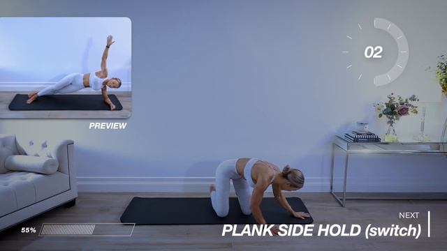 15 Min Core & Abs Workout / Twenty PLANK Variations - No Equipment смотреть онлайн