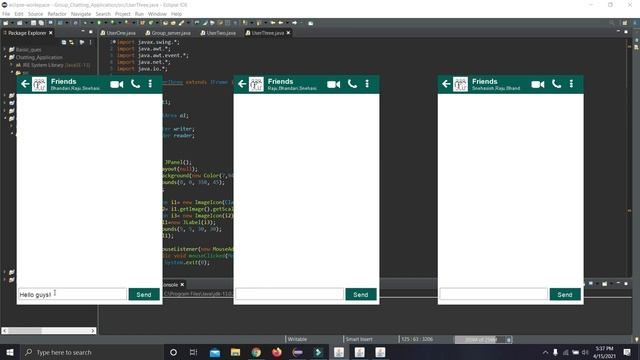 Basic Group Chat Application using Java смотреть онлайн