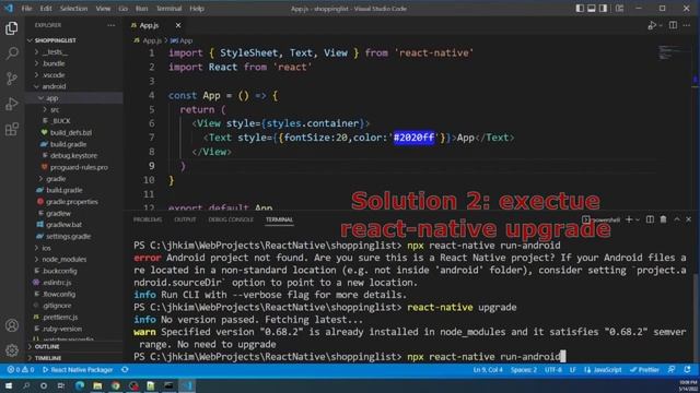 Solution for Android project not found in React Native смотреть онлайн