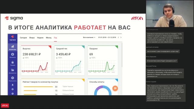 Клиентский вебинар. АТОЛ SIGMA Работа с товарами смотреть онлайн