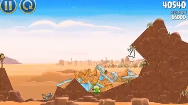 ANGRY BIRDS STAR WARS :: ALL 40 Tatooine Levels :: Three Stars :: High Score :: Levels 1 To 40
