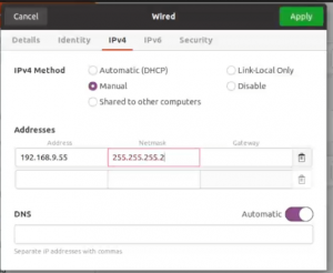 Ubuntu 20.04 настройка сети в графическом интерфейсе. (Ubuntu Desktop)
