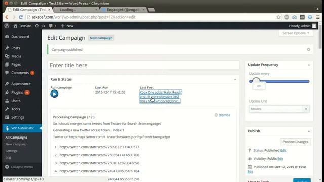 Wordpress Automatic Plugin How to post from twitter to wordpress смотреть онлайн