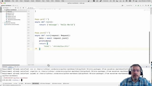 Créer une rest API pour convertir du markdown en html... смотреть онлайн