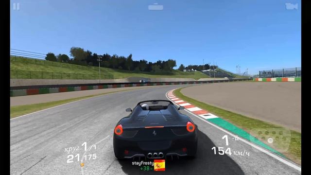 Ferrari 458 SPIDER трасса один на один смотреть онлайн