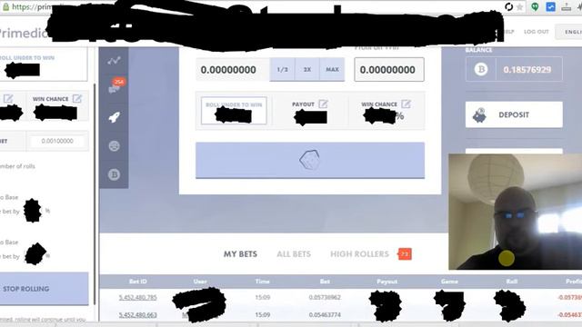 Превращение 0.2BTC в 1.3BTC чуть менее 3 минут с Primedice смотреть онлайн