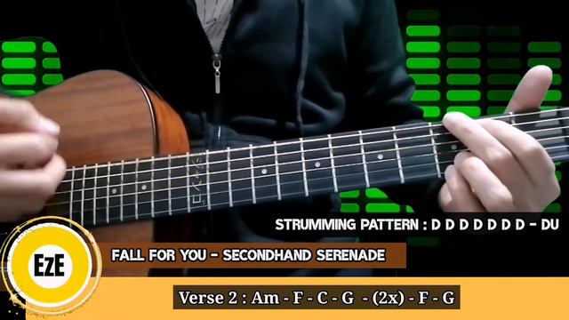 FALL FOR YOU - SECONDHAND SERENADE | Easy Chords Tutorial for Beginners 🤟😎🎸 смотреть онлайн