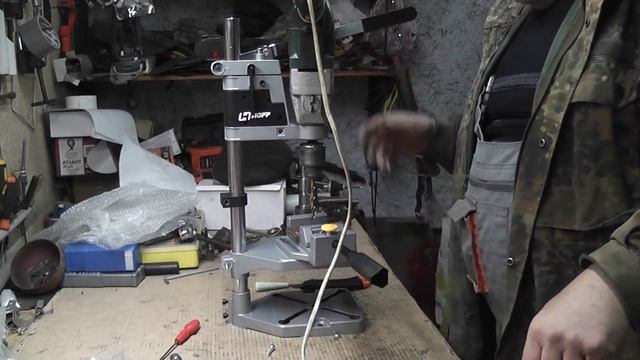 Не покупайте пока не посмотрите это видео! Китайская стойка для дрели. Распаковка, сборка, тест. смотреть онлайн