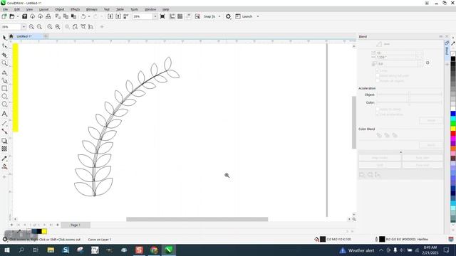 Corel Draw Tips & Tricks Black and White Vine Logo
