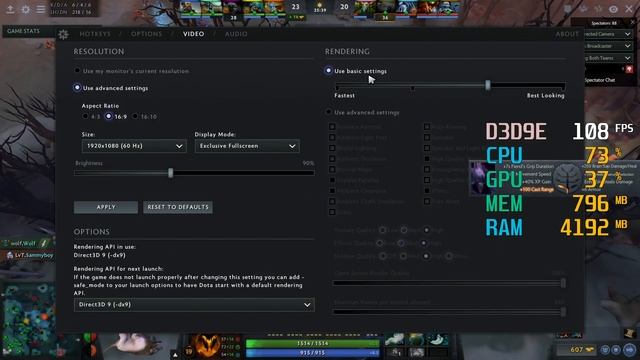 GeForce GTX 1060 3GB -- Intel Core i5-4690K -- Dota 2 FPS Test DX9 смотреть онлайн