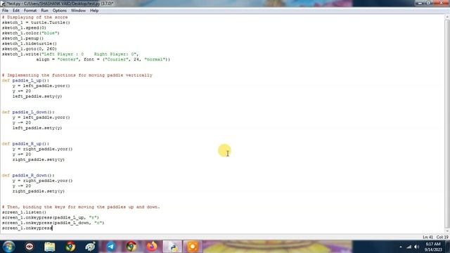 How To Make Ping Pong Game In PYTHON | Full Tutorial With Code In Description | @gammer299aditya смотреть онлайн