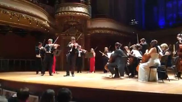 Oleg Kaskiv And Andrei Stanciu Play Sarasate Navarra For 2 Violins (fragment - Iphone Recording)
