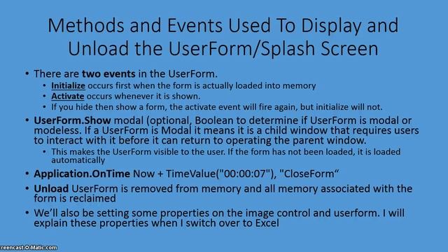How To Create A Splash Screen In Excel 2013 смотреть онлайн