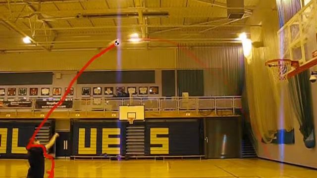 basketball free throw, ball trajectory.mkv смотреть онлайн