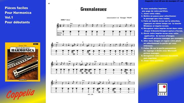 PARTITION MUSICALE COMMENT APPRENDRE A JOUER DE L'HARMONICA - POUR DÉBUTANTS - COPPELIA OLIVI смотреть онлайн