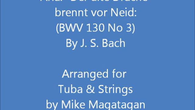 Aria: "Der alte Drache brennt vor Neid" (BWV 130 No 3) for Tuba & Strings смотреть онлайн