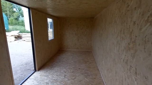 Бытовка для дачи вагончик блок контейнер 2.40х6х2.40м хоз блок в цвете шоколад смотреть онлайн