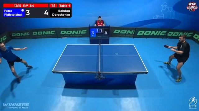 15:30 Petro Pidleteichuk 2-3 Bohdan Doroshenko West 3 WIN CUP 01.12.2022 | TABLE TENNIS WINCUP
