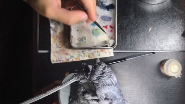 Dark Souls The Board Game - Great Grey Wolf Sif Miniature Painting. смотреть онлайн