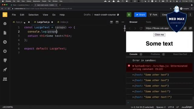 Component props in React and destroy component props Episod - 05 смотреть онлайн