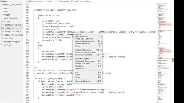 Implementation of WebRTC Chat Room Application -PART 2-Client Code Javascript |WebRTC series PART 2 смотреть онлайн