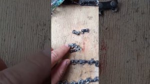Как заклепать цепь на пиле без магазина.