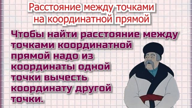 Расстояние между точками на координатной прямой 1 пример смотреть онлайн