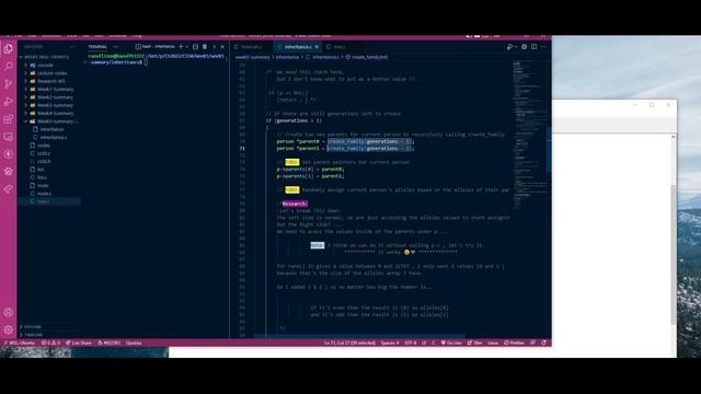 CS50 Pset5 Lab5 Inheritance - Recursion EXPLAINED !!!! ??? смотреть онлайн